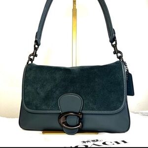 Coach Soft Tabby shoulder bag in smooth leather/suede